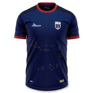 Tempo Men's Royal Blue Cape Verde Home Match 2025 Jersey Size 2XL
